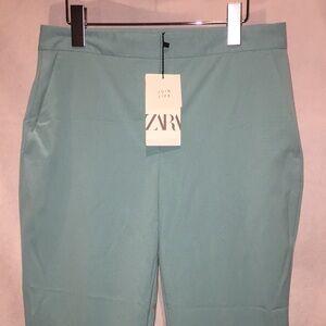 NWT Zara Trouser Pants | Aqua Blue | Size 6